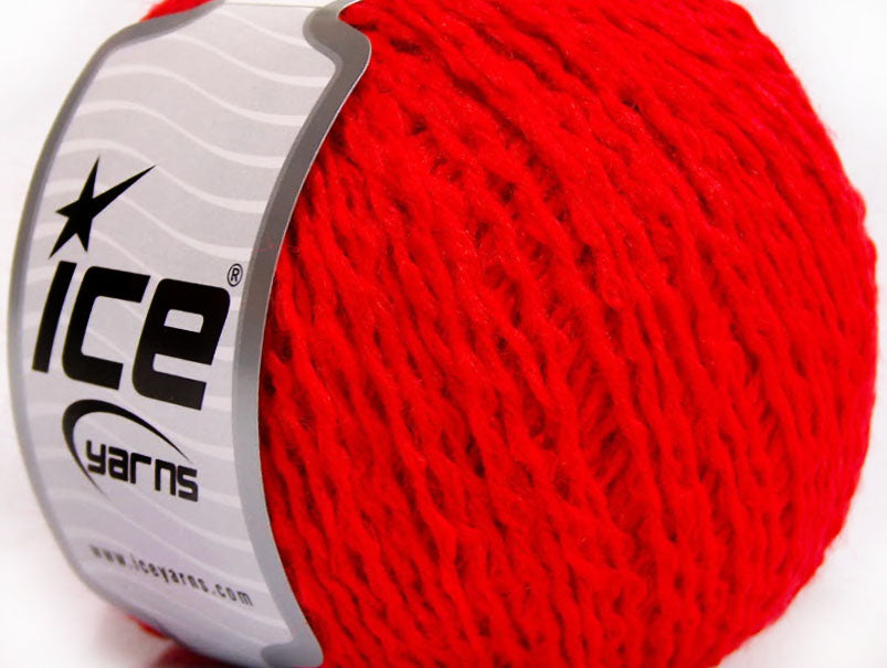 Lot of 8 Skeins ICE TOFFEE Hand Knitting Yarn Red