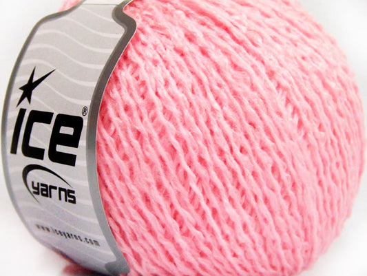 Lot of 8 Skeins ICE TOFFEE Hand Knitting Yarn Light Pink