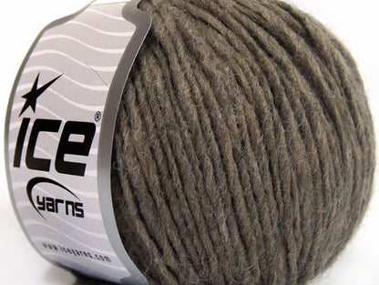 Lot of 8 Skeins ICE PERU ALPACA WORSTED (25% Alpaca 50% Merino Wool) Yarn Camel Melange