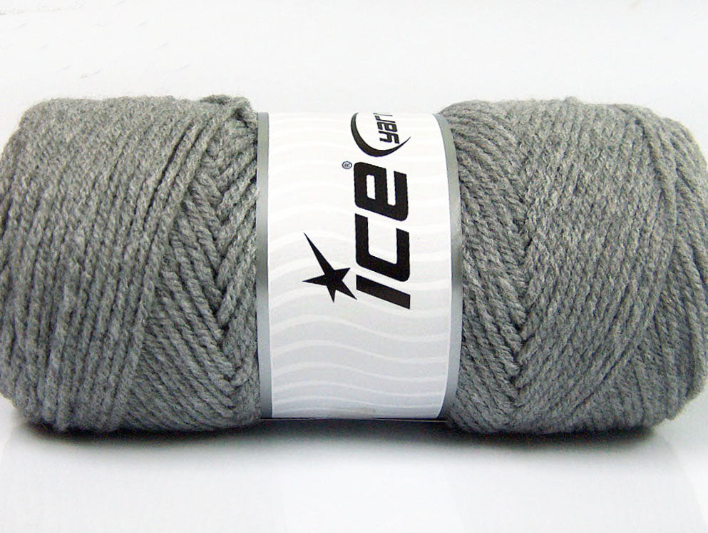 Lot of 4 x 100gr Skeins ICE SAVER 100 Hand Knitting Yarn Grey