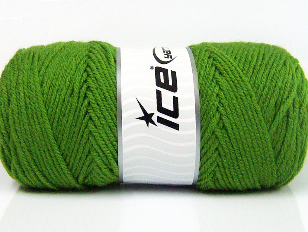 Lot of 4 x 100gr Skeins Ice Yarns SAVER 100 Hand Knitting Yarn Green