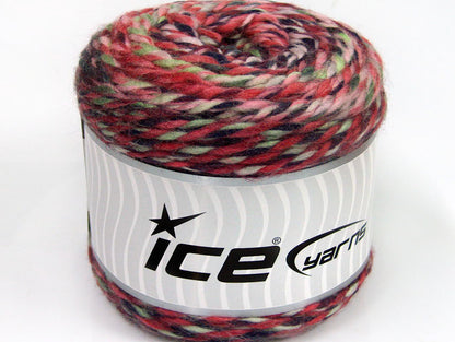 Lot of 2 x 200gr Skeins Ice Yarns CAKES WOOL CHUNKY COLORS (30% Wool) Yarn Pink Shades Mint Green Navy