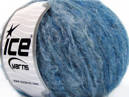 Lot of 8 Skeins Ice Yarns SALE WINTER (30% Wool) Hand Knitting Yarn Blue Shades