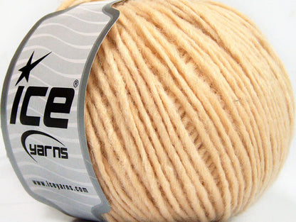 Lot of 8 Skeins Ice Yarns PERU ALPACA WORSTED (25% Alpaca 50% Merino Wool) Yarn Light Salmon