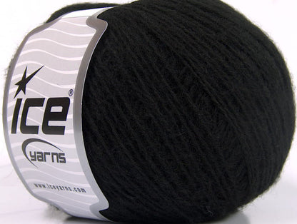 Lot of 8 Skeins ICE PHILIP ALPACA FINE (15% Alpaca 15% Wool) Yarn Black