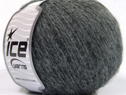Lot of 8 Skeins ICE PHILIP ALPACA FINE (15% Alpaca 15% Wool) Yarn Dark Grey