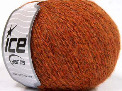 Lot of 8 Skeins ICE PHILIP ALPACA FINE (15% Alpaca 15% Wool) Yarn Orange