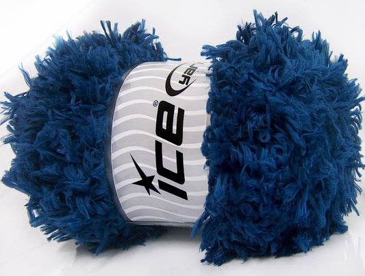 Lot of 2 x 200gr Skeins Ice Yarns LAMBKIN (100% MicroFiber) Yarn Navy