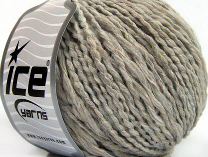 Lot of 8 Skeins ICE SALE WINTER (69% Wool) Yarn Light Grey Melange