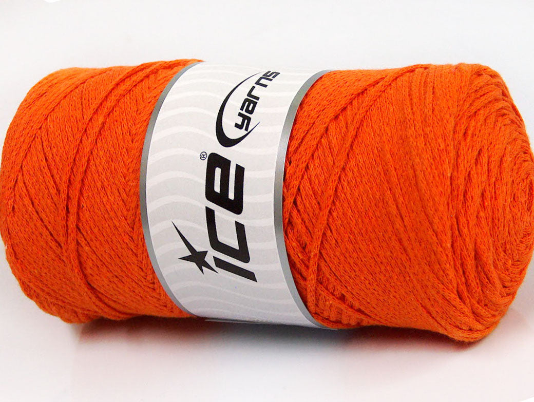 250 gr ICE YARNS MACRAME COTTON (100% Cotton) Hand Knitting Yarn Orange