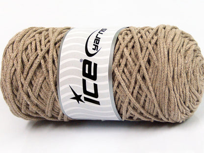 250 gr ICE YARNS MACRAME COTTON BULKY (100% Cotton) Hand Knitting Yarn Mink
