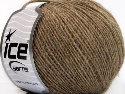 Lot of 8 Skeins ICE PERU ALPACA FINE (25% Alpaca 50% Merino Wool) Yarn Camel