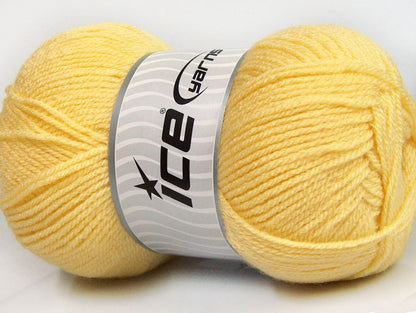 Lot of 4 x 100gr Skeins Ice Yarns GONCA Hand Knitting Yarn Light Yellow