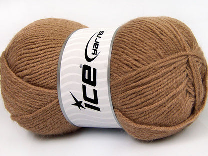 Lot of 4 x 100gr Skeins Ice Yarns ALPACA CLASSIC (25% Alpaca 25% Wool) Yarn Camel