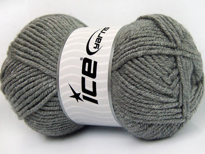 Lot of 4 x 100gr Skeins ICE LACQUER Hand Knitting Yarn Grey