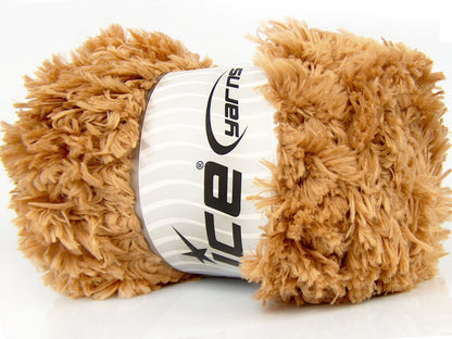 Lot of 2 x 200gr Skeins Ice Yarns LAMBKIN (100% MicroFiber) Yarn Light Brown