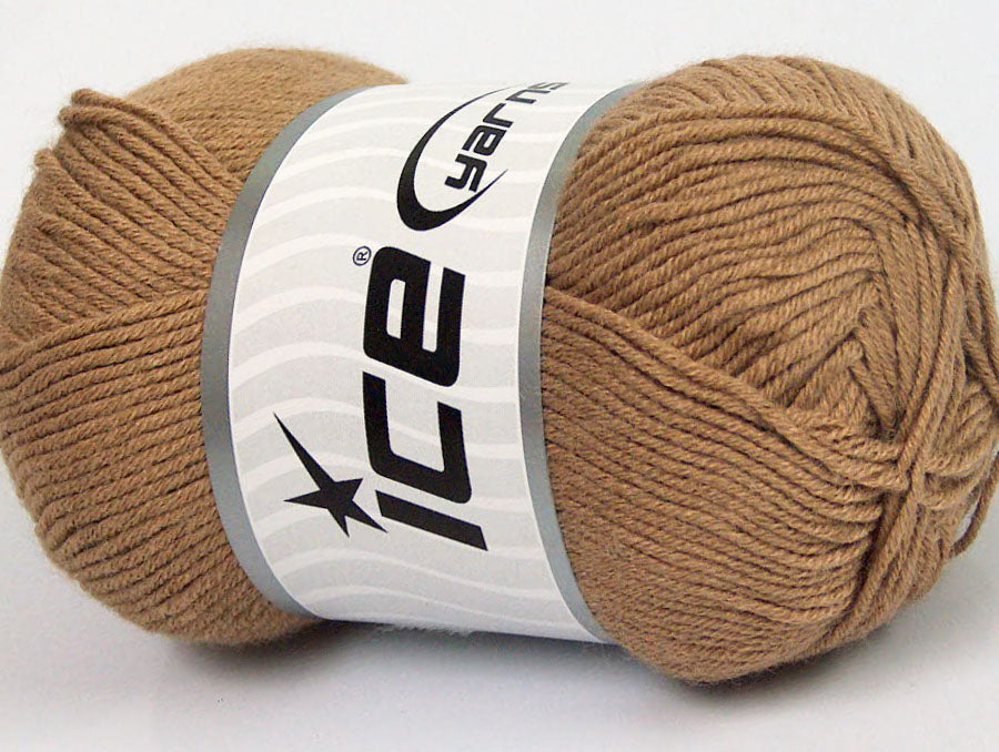 Lot of 4 x 100gr Skeins Ice Yarns BAMBOO BABY (60% Bamboo) Yarn Camel