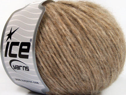 Lot of 8 Skeins ICE ROYAL BABY ALPACA (70% Royal Baby Alpaca 10% Merino Wool) Yarn Camel