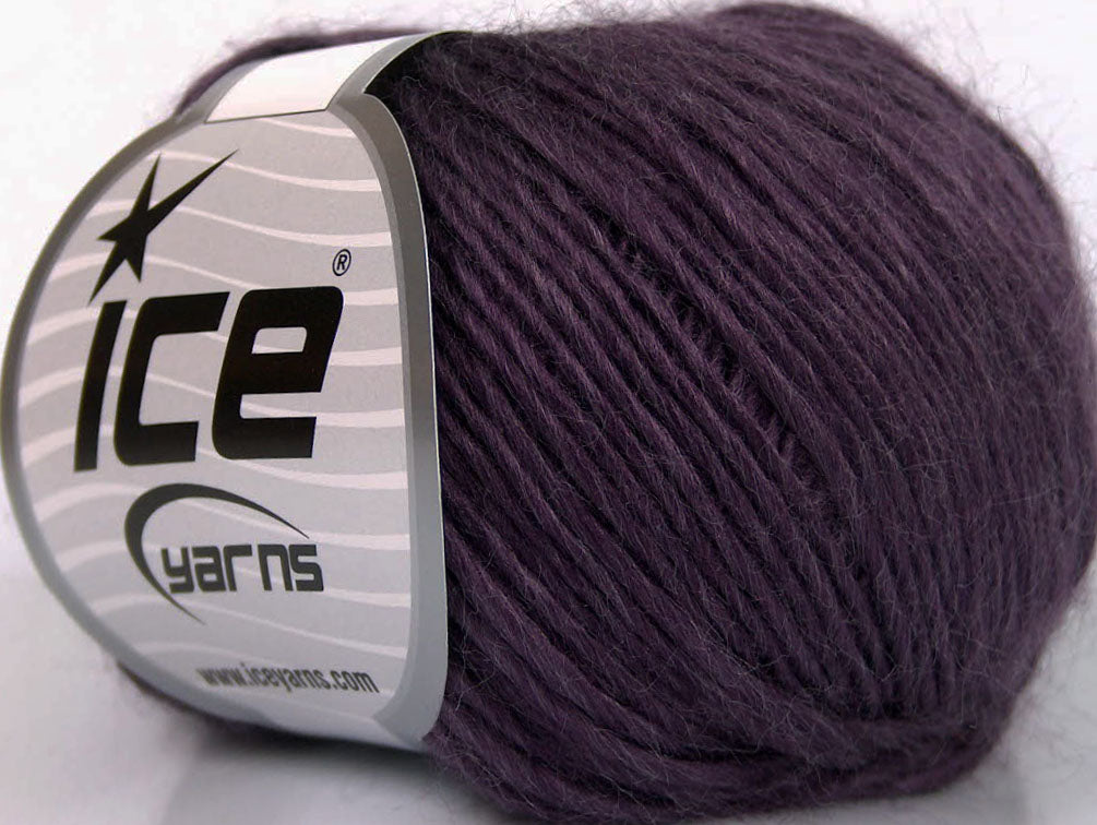 Lot of 8 Skeins ICE SALE PLAIN Hand Knitting Yarn Purple