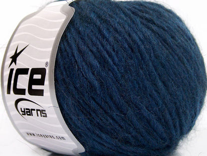 Lot of 8 Skeins ICE ETNO ALPACA (25% Alpaca 50% Merino Wool) Yarn Navy Melange