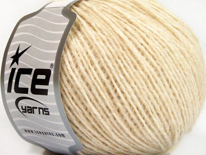 Lot of 8 Skeins ICE RONDO WOOL (40% Wool) Hand Knitting Yarn Beige