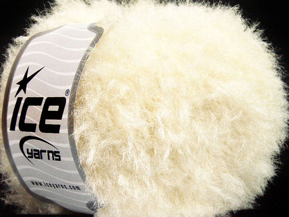 Lot of 8 Skeins ICE VISONE (95% Viscose) Hand Knitting Yarn Cream