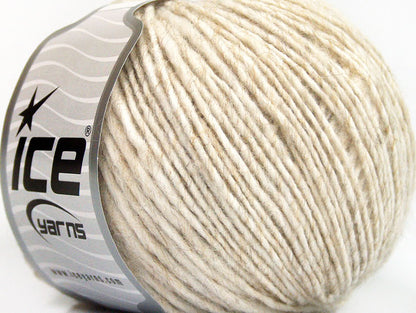 Lot of 6 Skeins ICE SALE WINTER (50% Wool) Hand Knitting Yarn Beige