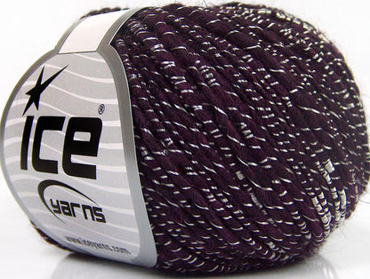 Lot of 8 Skeins Ice Yarns SHINE ALPACA (21% Alpaca 11% Wool) Yarn Maroon
