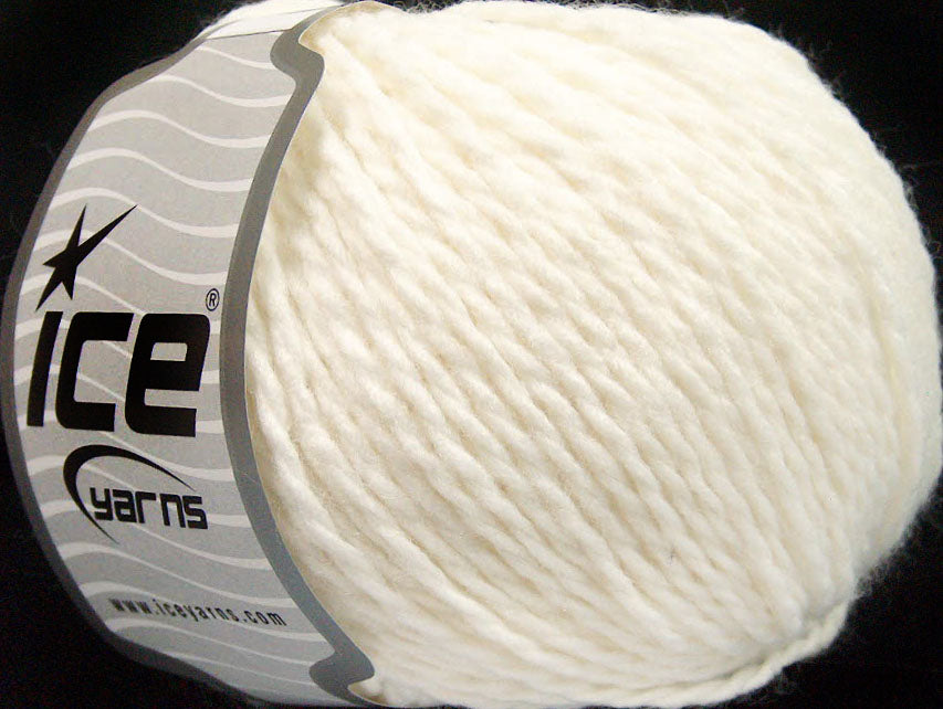 Lot of 8 Skeins Ice Yarns SALE PLAIN Hand Knitting Yarn White