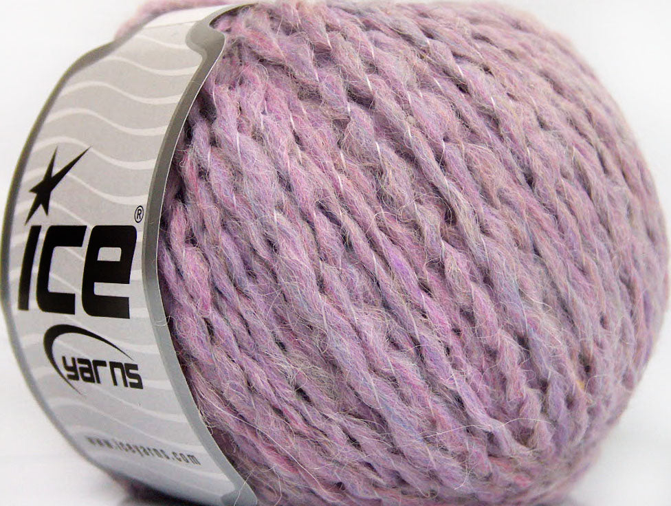Lot of 8 Skeins Ice Yarns SALE WINTER (50% Wool) Hand Knitting Yarn Lilac Pink