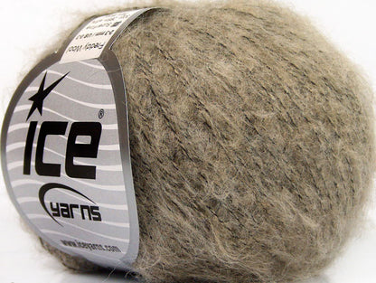 Lot of 10 Skeins Ice Yarns FREDDY WOOL (26% Wool 16% Viscose) Yarn Light Camel