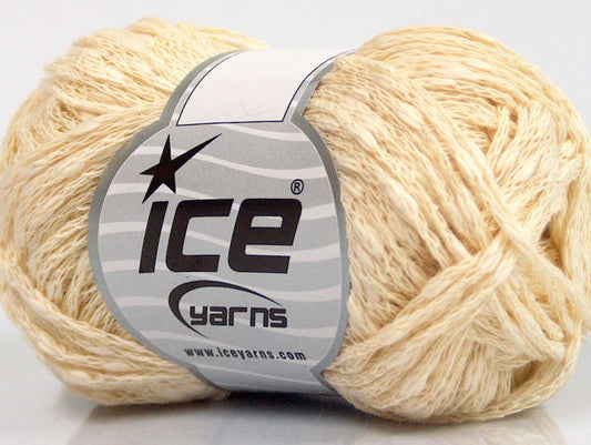 Lot of 8 Skeins Ice Yarns SALE SUMMER (100% Cotton) Hand Knitting Yarn Cream