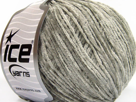 Lot of 6 Skeins Ice Yarns AMIGURUMI CHENILLE Hand Knitting Yarn Light Grey