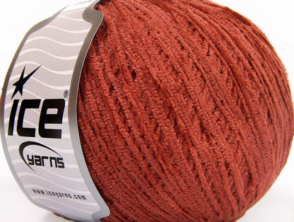 Lot of 6 Skeins ICE AMIGURUMI CHENILLE Hand Knitting Yarn Light Copper