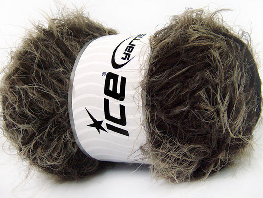 Lot of 4 x 100gr Skeins Ice Yarns TECHNO WOOL SUPERBULKY (30% Wool) Yarn Brown Shades