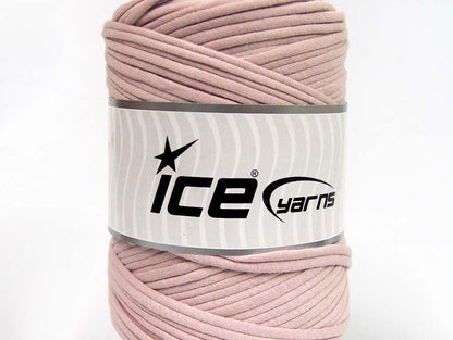 250 gr ICE YARNS UPCYCLED FABRIC 250 (95% Cotton 5% Elastan) Yarn Powder Pink