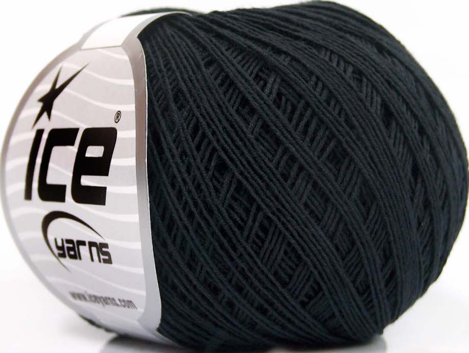 Lot of 8 Skeins Ice Yarns SALE SUMMER (67% Cotton) Yarn Anthracite Black