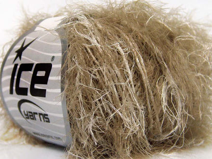 Lot of 8 Skeins Ice Yarns TECHNO STAR Hand Knitting Yarn Camel White