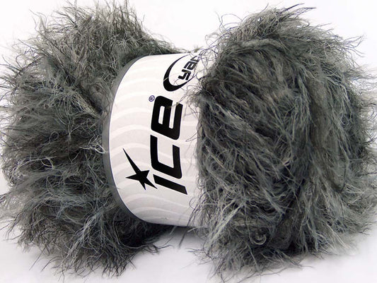 Lot of 4 x 100gr Skeins Ice Yarns TECHNO PLY Yarn Black Grey Shades