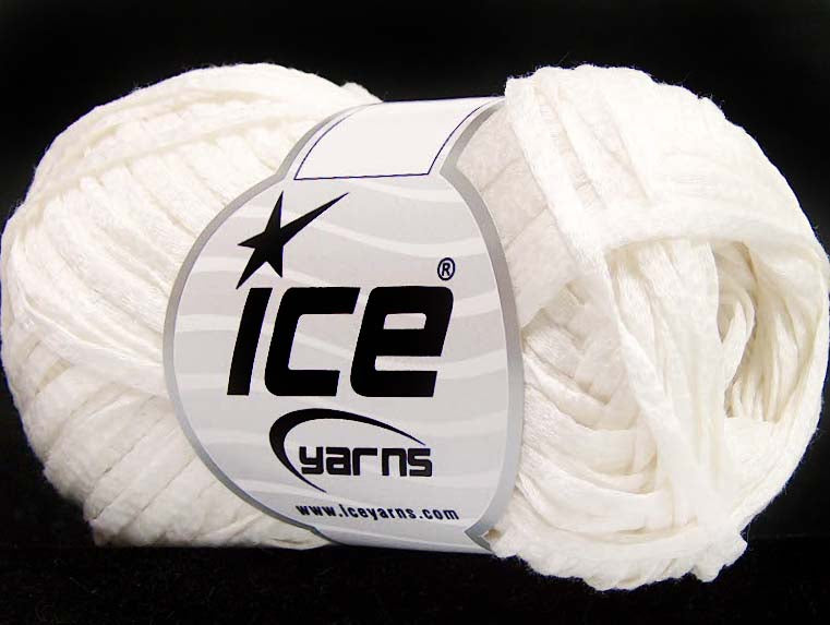 Lot of 8 Skeins Ice Yarns SALE SUMMER (85% Cotton) Hand Knitting Yarn White