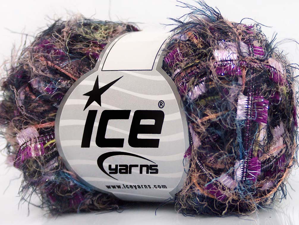 Lot of 8 Skeins Ice Yarns TECHNO QUINTE Yarn Purple Fuschia Lilac Blue Salmon Light Green