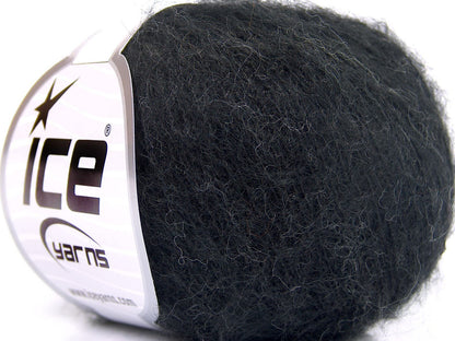 Lot of 10 Skeins Ice Yarns ALPACA SUPERFINE WOOL COMFORT (28% Alpaca Superfine 31% Wool) Yarn Black