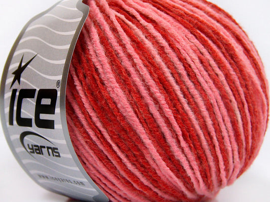 Lot of 8 Skeins Ice Yarns SALE WINTER (50% Wool) Yarn Red Light Salmon