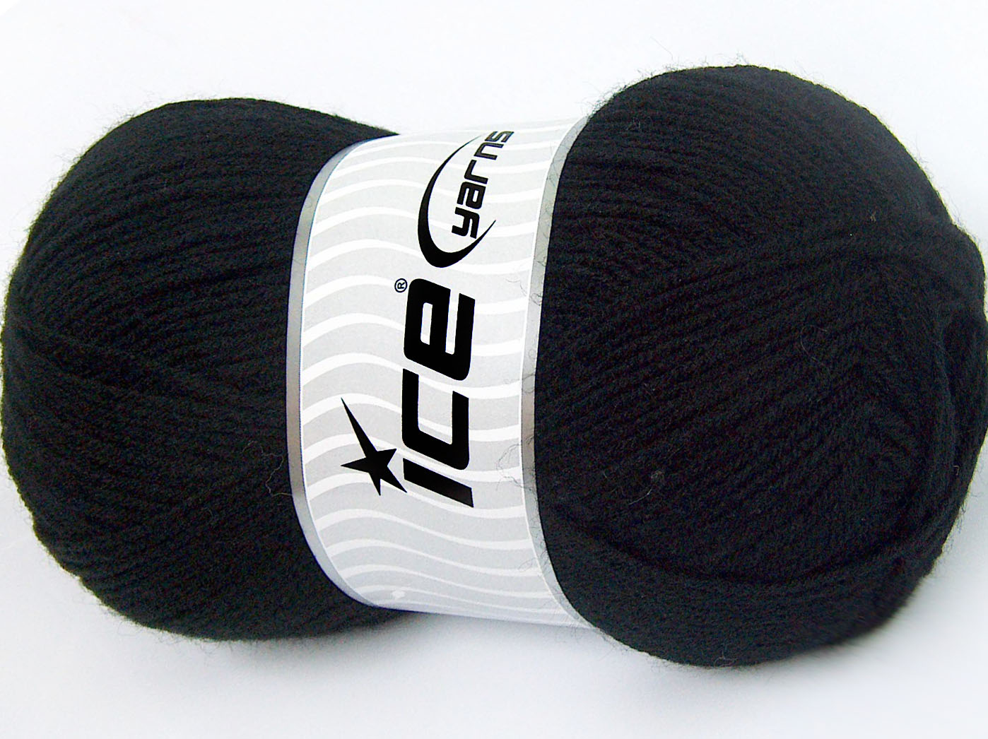 Lot of 4 x 100gr Skeins Ice Yarns FAVOURITE WOOL (50% Wool) Yarn Black