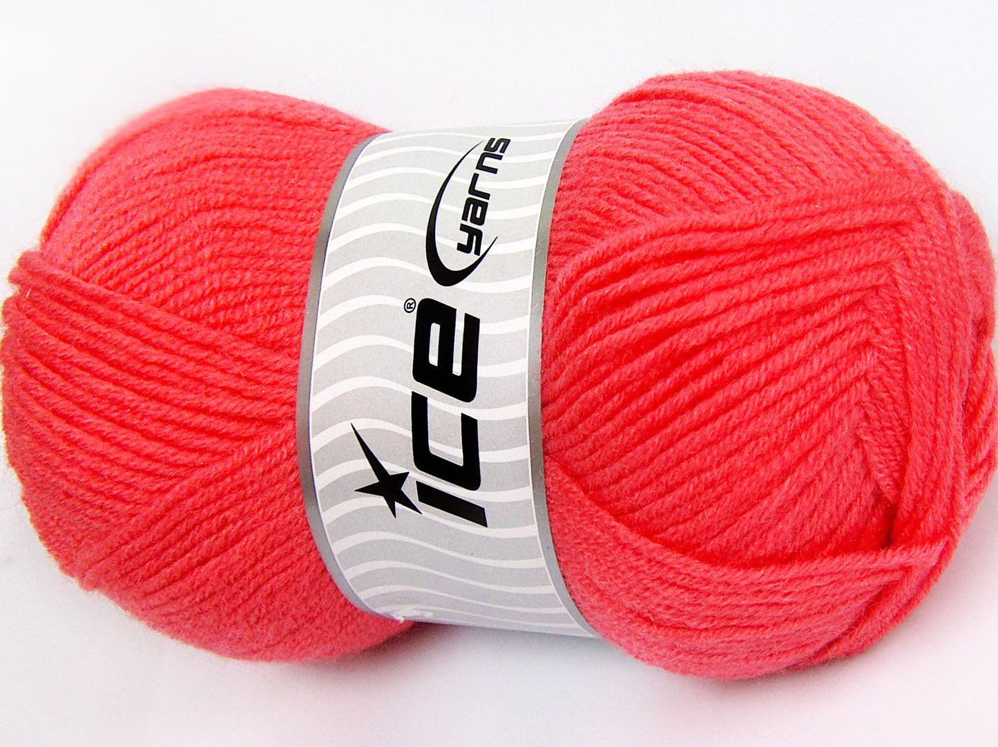 Lot of 4 x 100gr Skeins Ice Yarns FAVOURITE WOOL (50% Wool) Yarn Salmon