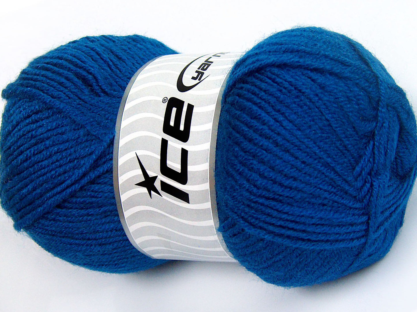Lot of 4 x 100gr Skeins Ice Yarns FAVOURITE WOOL (50% Wool) Yarn Dark Blue
