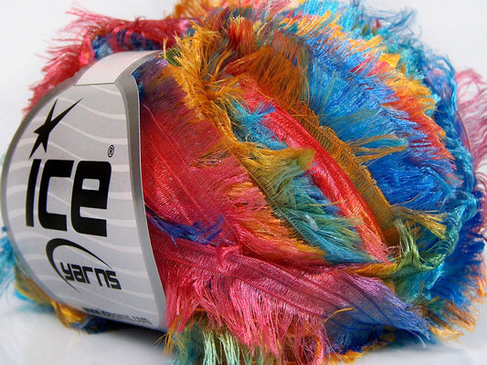 Lot of 8 Skeins Ice Yarns PERGAMON Hand Knitting Yarn Rainbow