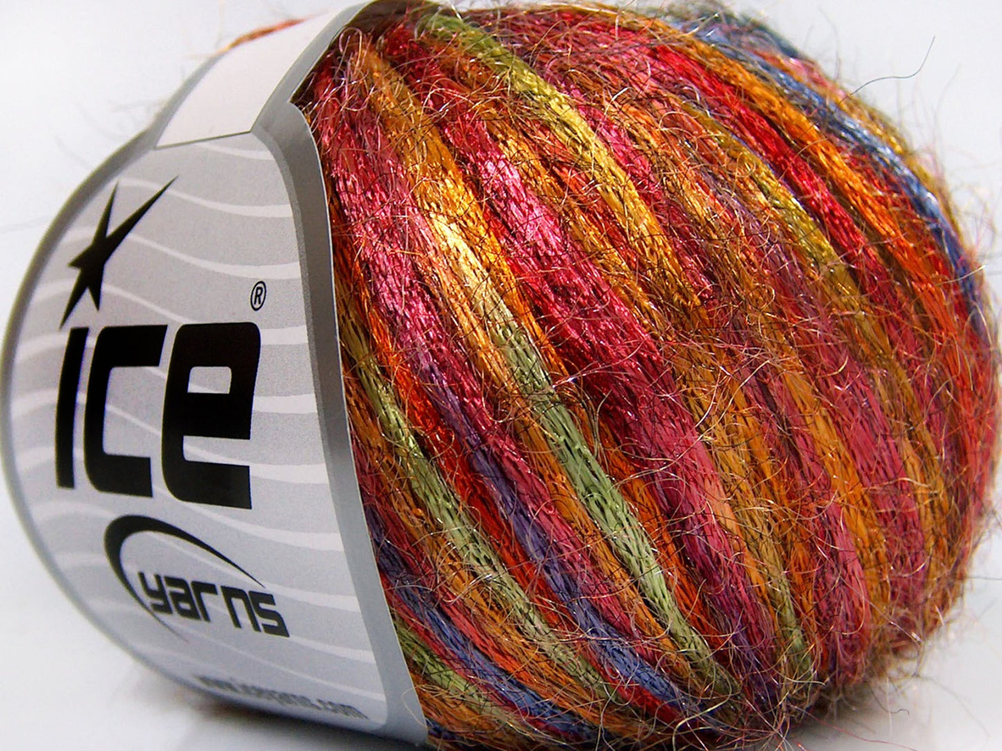 Lot of 8 Skeins Ice Yarns MARCO Hand Knitting Yarn Rainbow