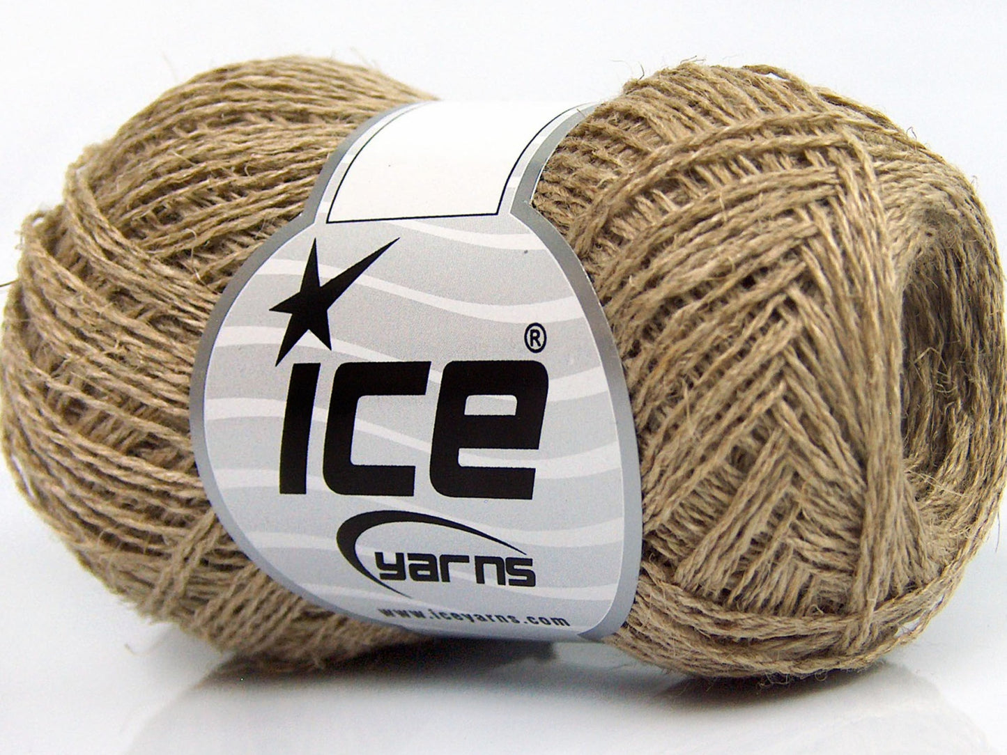 Lot of 8 Skeins Ice Yarns COTTON LINEN SUPERFINE (60% Cotton 40% Linen) Yarn Beige