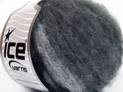 Lot of 8 Skeins Ice Yarns Mohair SALE WINTER (30% Mohair 30% Wool) Yarn Black White Grey Shades